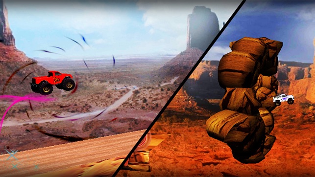 Speed Monster Truck Stunts 3D. Extreme OffRoad Trail 4x4 Sim(圖3)-速報App