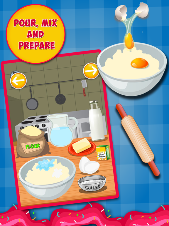 Donut Maker Salon - free Fun baby cotton candy cooking making & dessert sweet games for kids iPad screenshot