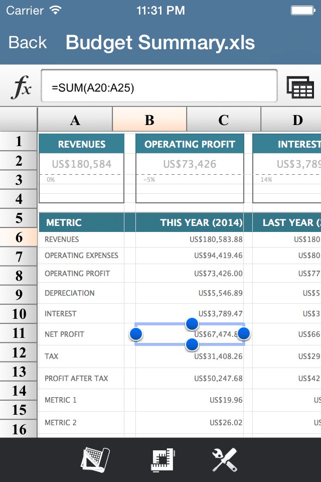 My Spreadsheet-For Ms Office Excel screenshot 4