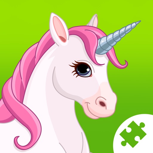 Cute Ponies & Unicorns Jigsaw Puzzles : free logic game for toddlers, preschool kids and little girls icon