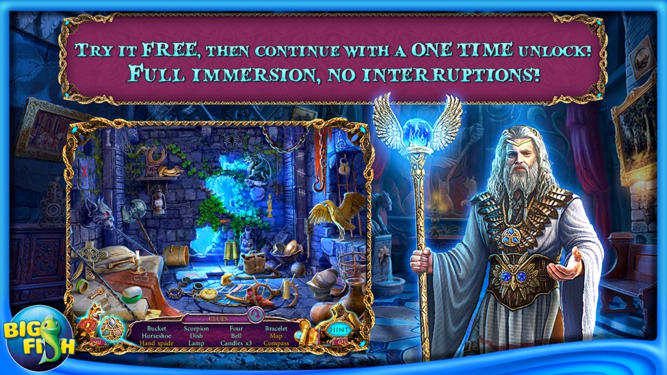 #1. Mystery of the Ancients: Three Guardians - A Hidden Object Game App with Adventure, Puzzles & Hidden Objects for iPhone (iOS) By: Big Fish Games, Inc