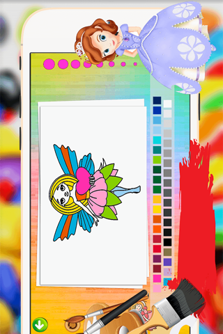 Princess Coloring Book -  All In 1 Fairy Tail Draw, Paint And Color Games Hd For Good Kid screenshot 4