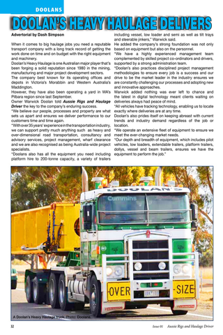 Aussie Rigs & Haulage Driver - The essential magazine for Australian long distance truck enthusiasts screenshot 4