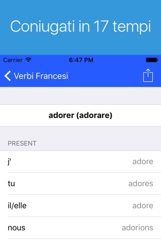 French Verb Conjugator Pro screenshot 4
