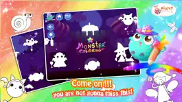 Game screenshot The Monster Coloring - A coloring game that have animation~ apk
