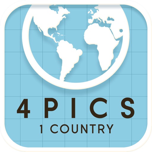 4 Pics 1 Country: pics quiz trivia game ~ Guess the place, nation or city name word puzzles icon