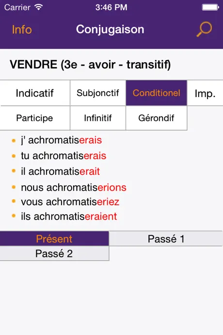 French Verbs Conjugations - Free App made by teachers