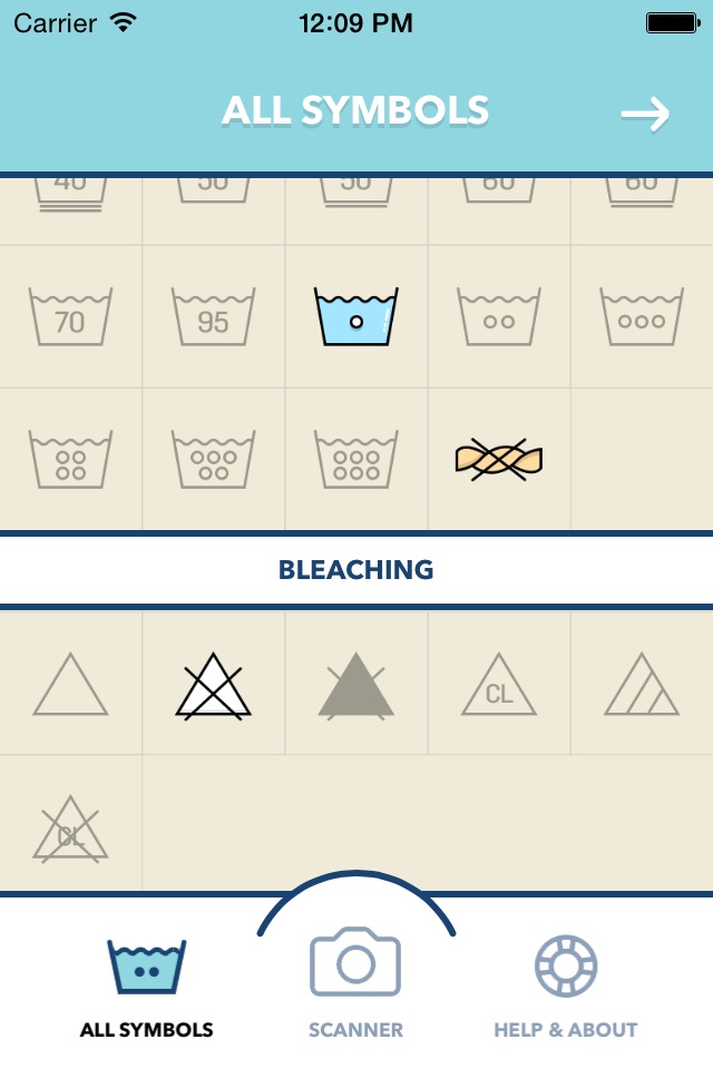 Laundry Day - Care Symbol Reader screenshot 2