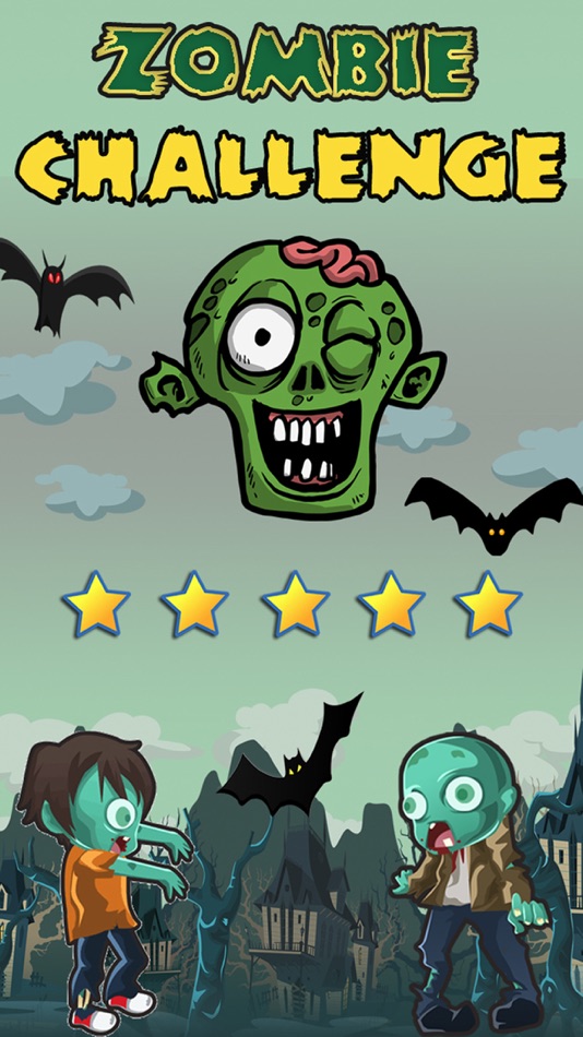 #1. Zombies vs Bats - Rock Climbing Game (iOS) Podle: PlaneTree Family Productions
