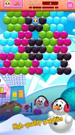 Game screenshot Лед Bubble Shooter Снеговик hack