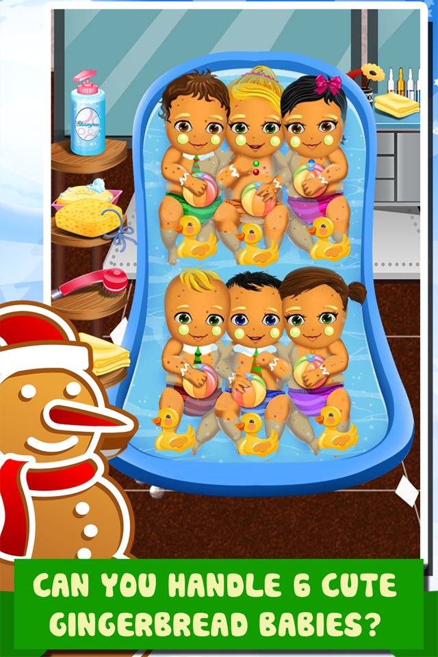 Little Christmas Babies Doctor Salon -  Spa Cooking Food Kids Games for Girls