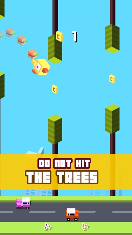 Crossy Tiny Bird Tappy - Sky Surfers Jumping