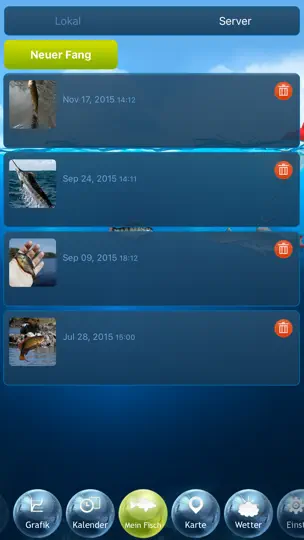 Screenshot von Angeln Deluxe - Beste Fangzeit Kalender auf dem iPhone 5