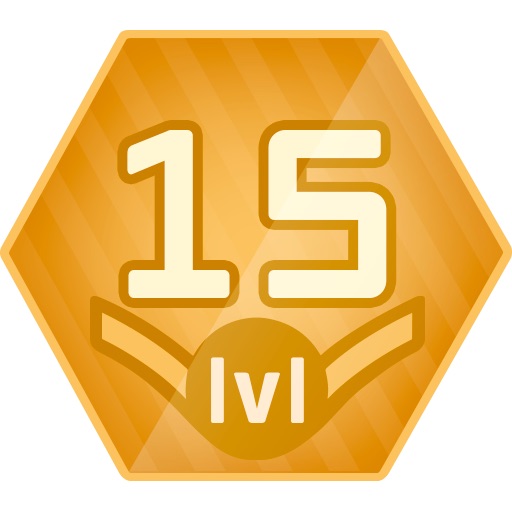 Reached level 15 icon