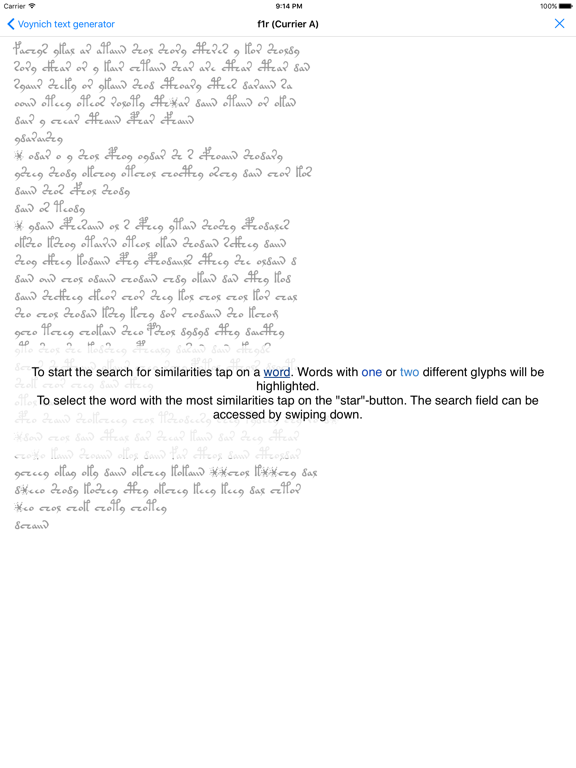Screenshot #5 pour VoynichTextGenerator