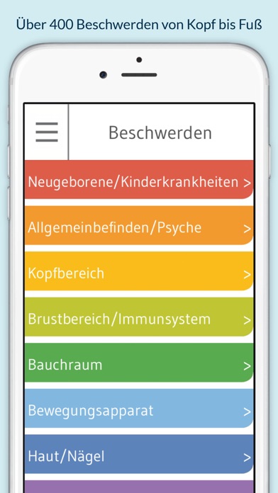 Screenshot #3 pour Homöopathie für Kinder - 130 Globuli für über 400 Beschwerden