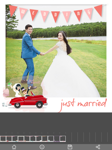 Wedding Photo Frame Free iPad screenshot