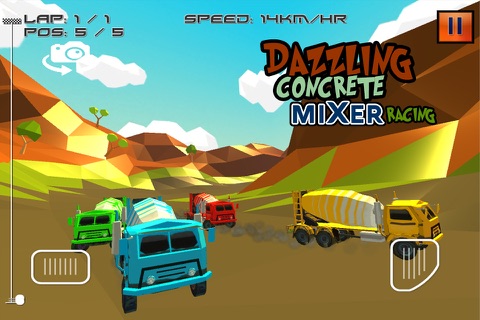 Dazzling Concrete Mixer Racing screenshot 2