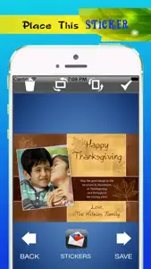 Thanksgiving Greeting-Customize  Post Cards with Beautiful Stickers for Photos screenshot #4 for iPhone