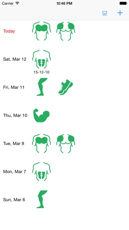 Gym Calendar Light