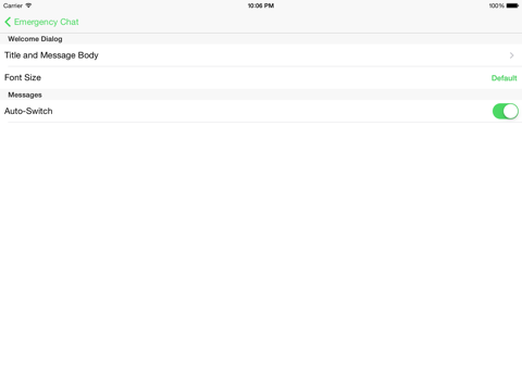 Emergency Chat iPad screenshot 2 - Utilities app