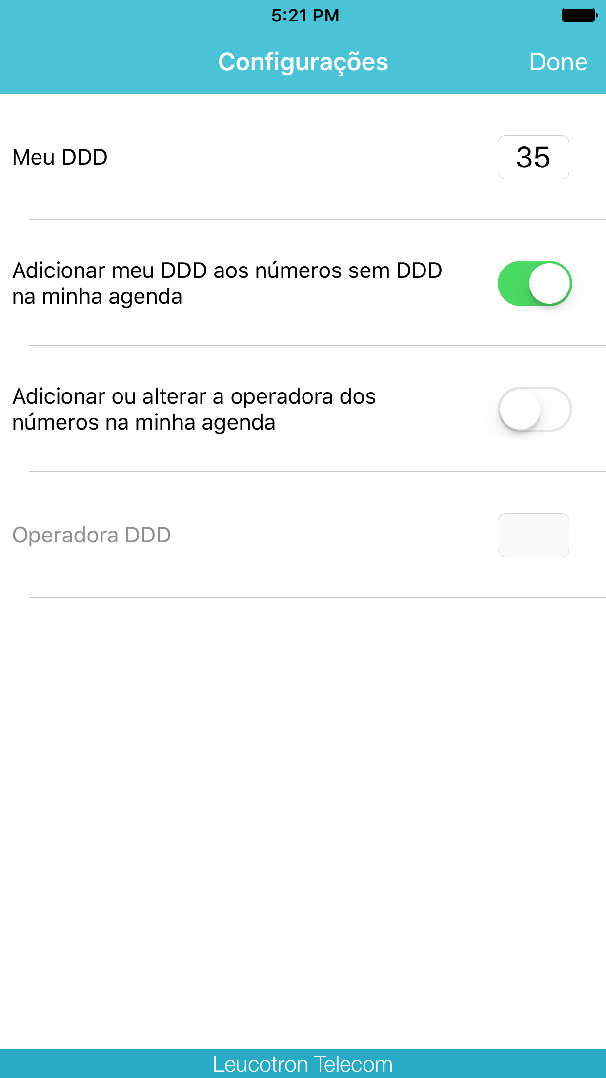 9º Dígito Leucotron