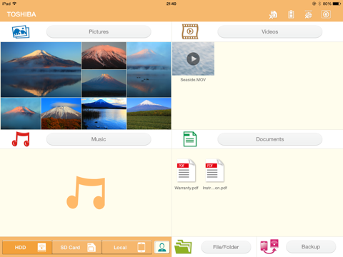 Screenshot #6 pour Toshiba Wireless HDD