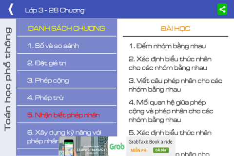 Toán lớp 3 (Toan lop 3) screenshot 2