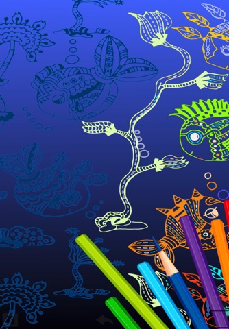 Coloring Game Book sea animals screenshot 2