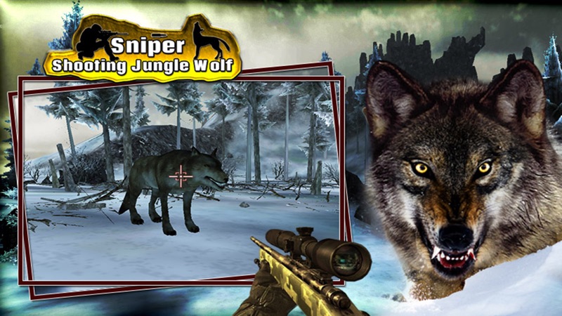 Sniper Shooting Jungle Wolf screenshot 3