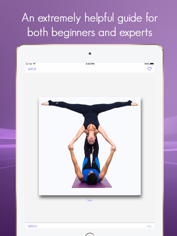 Acroyoga Guide - A visual guide with videos for acroyoga and yoga lovers. iPad screenshot 4 - Reference app