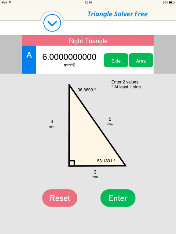 Screenshot #5 pour Triangle Solver Free - Geometry Calculator