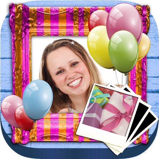 Create birthday cards and design birthday postcards to wish a happy birthday icon