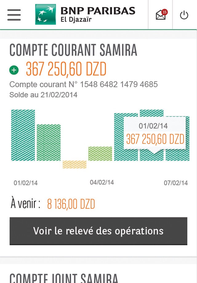 BNP Paribas DZ Mobile screenshot 2