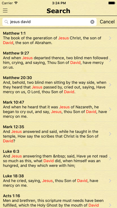 Screenshot #3 pour KJV Bible with Strong's (King James Version)