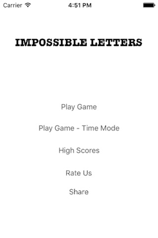 Impossible Letter Guess Game screenshot 2