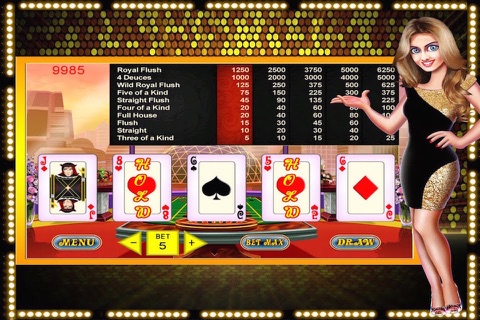 Video Poker Fortune Jackpot - HD screenshot 4
