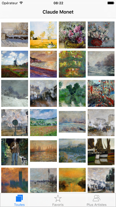 Screenshot #1 pour Monet 308 Peintures Pro - Peintures célèbres de Monet