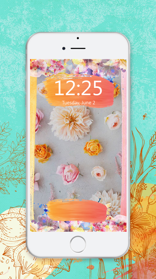 HD Floral Wallpaper - Cool Lockscreen Backgrounds and Blooming Flower Themes for iPhone - 1.0 - (iOS)