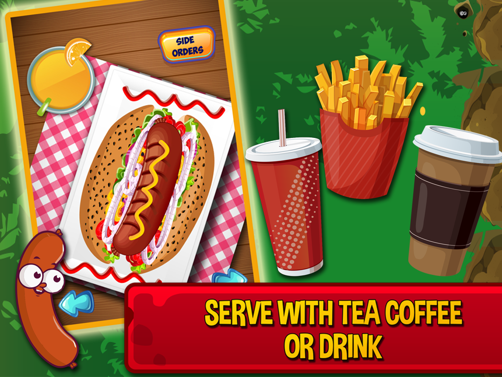 Hotdog Maker- Free fast food games for kids,girls & boys