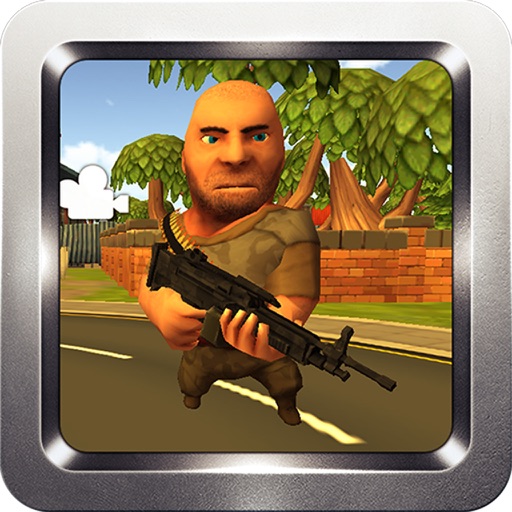 Crazy Cartoon Commando Gunner Strike icon