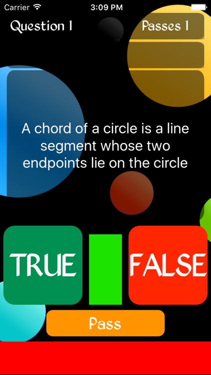 True or False - Circles