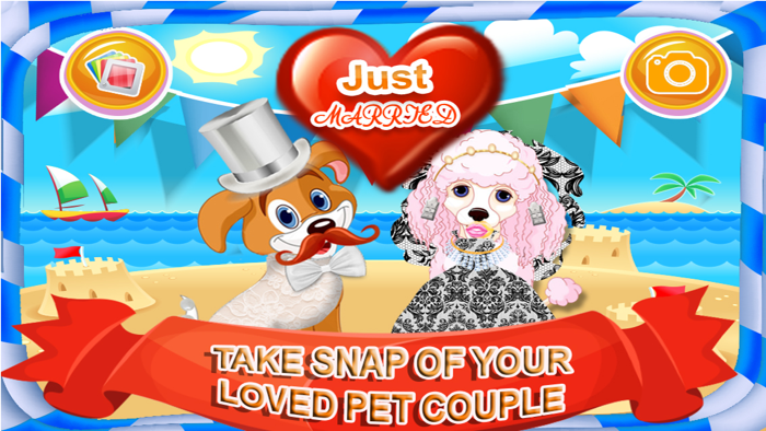 My Pets Wedding Salon Dressup - A virtual furry kitty and fluffy puppy marriage makeover game