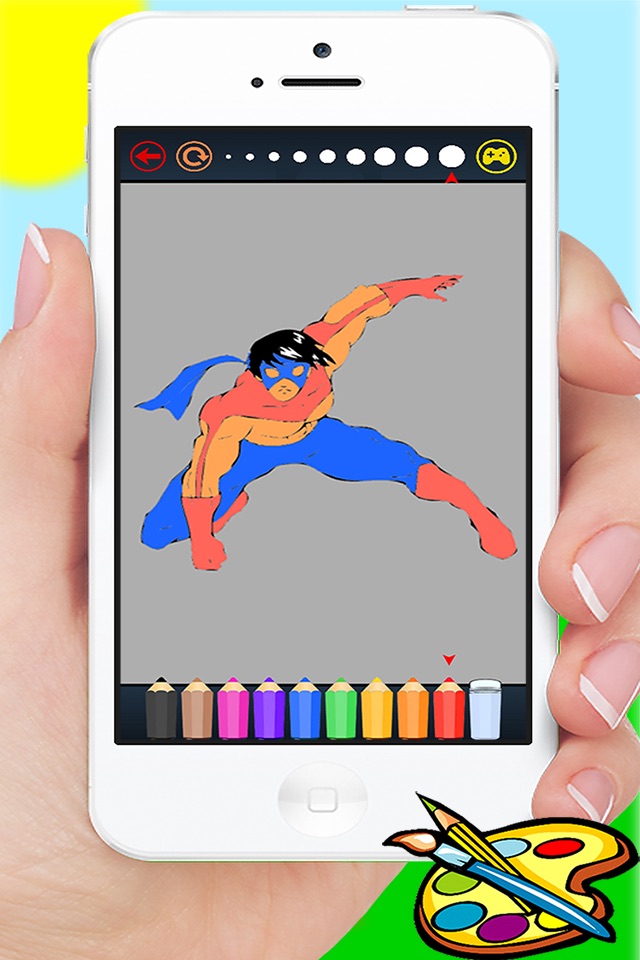 Super Hero Alien & Monster Coloring Book - Drawing for kids screenshot 4