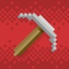 Icon Pickaxe: Adventurous powerful free mining idle game, break stones and discover the blacksmith in you!