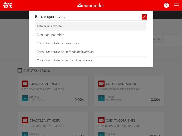 Santander Tablet screenshot-4
