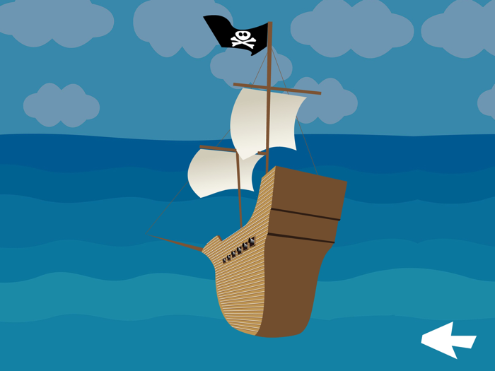 Tropical island puzzle for kids