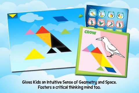 Kids Learning Puzzles: Birds, Tangram Playgroundのおすすめ画像2