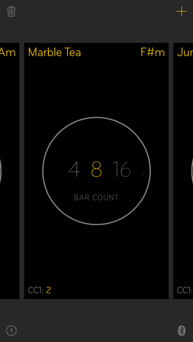 On the 8 - MIDI Clock Display iPhone screenshot 4 - Music app