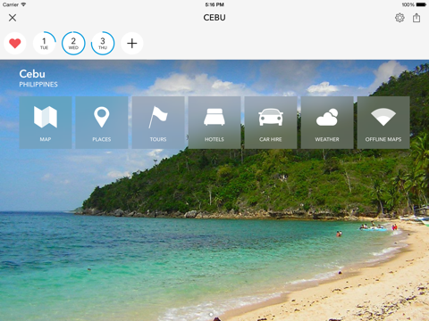 Cebu Island Offline Map & Guide by Tripomaticのおすすめ画像1